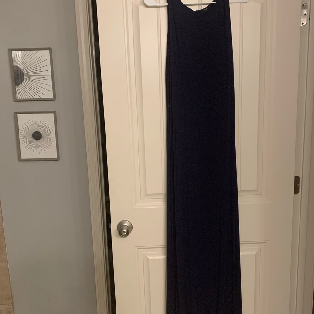Elegant Navy Blue Maxi Dress
